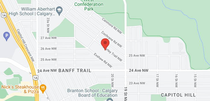 map of 2603 MORLEY Trail NW